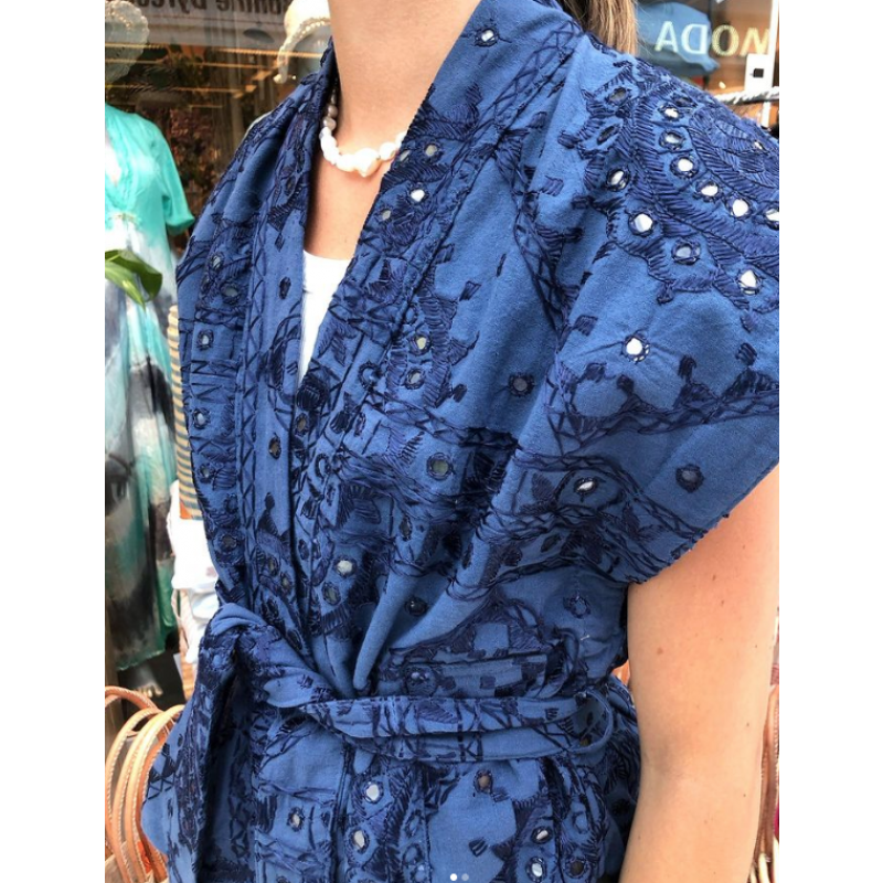 Jilly Vest - Embroidery Blanket