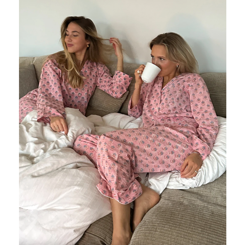 Nuit Organic Cotton pyjamas - Parfait Pink