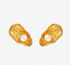 S08064 G - Mini oyster earrings - HULTQUIST