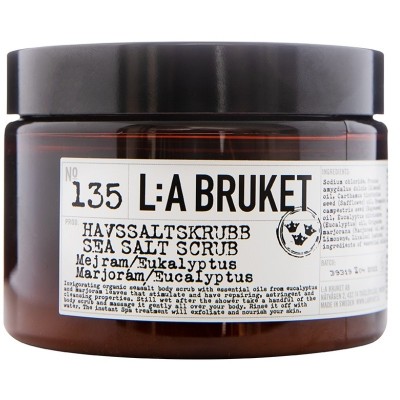 L:A Bruket no. 135 Sea Salt Body Scrub 420 gr. - Marjorám/Eucalyptus