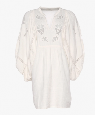 Miranda Organic Cotton Dress - Off white