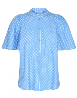 Maloucc Stripe Flow Shirt - New blue