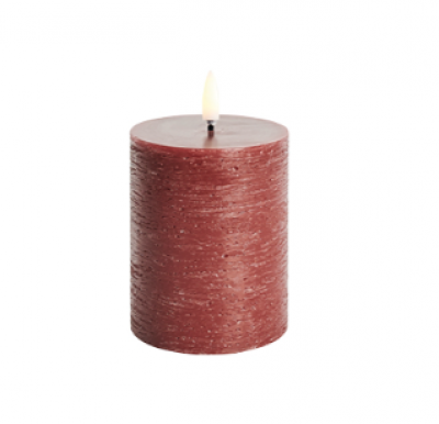 Pillar Candle, 7,8 x 10,1cm, carmin red / Uyuni 