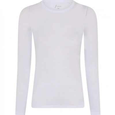 Lucca cashmere is o-neck top - Bright White