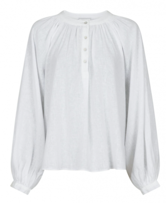 Kirsty solid blouse -  White