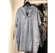 Siena linen tunic dress s/s - blue
