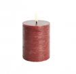 Pillar Candle, 7,8 x 10,1cm, carmin red