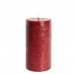 Pillar Candle, 7,8 x 15,2cm, Carmin red